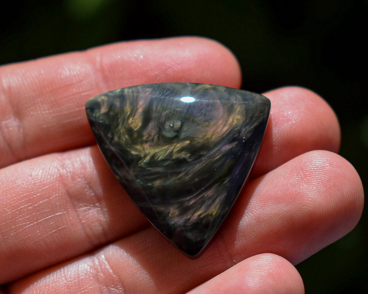 Cabochon Obsidienne Mantahuichol - Mexique