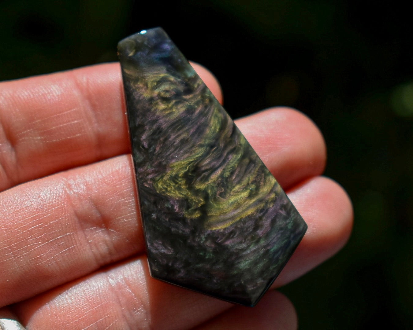 Cabochon Obsidienne Mantahuichol - Mexique