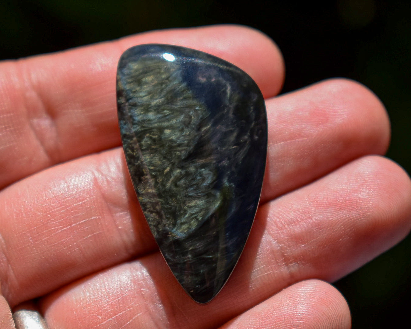 Cabochon Obsidienne Mantahuichol - Mexique