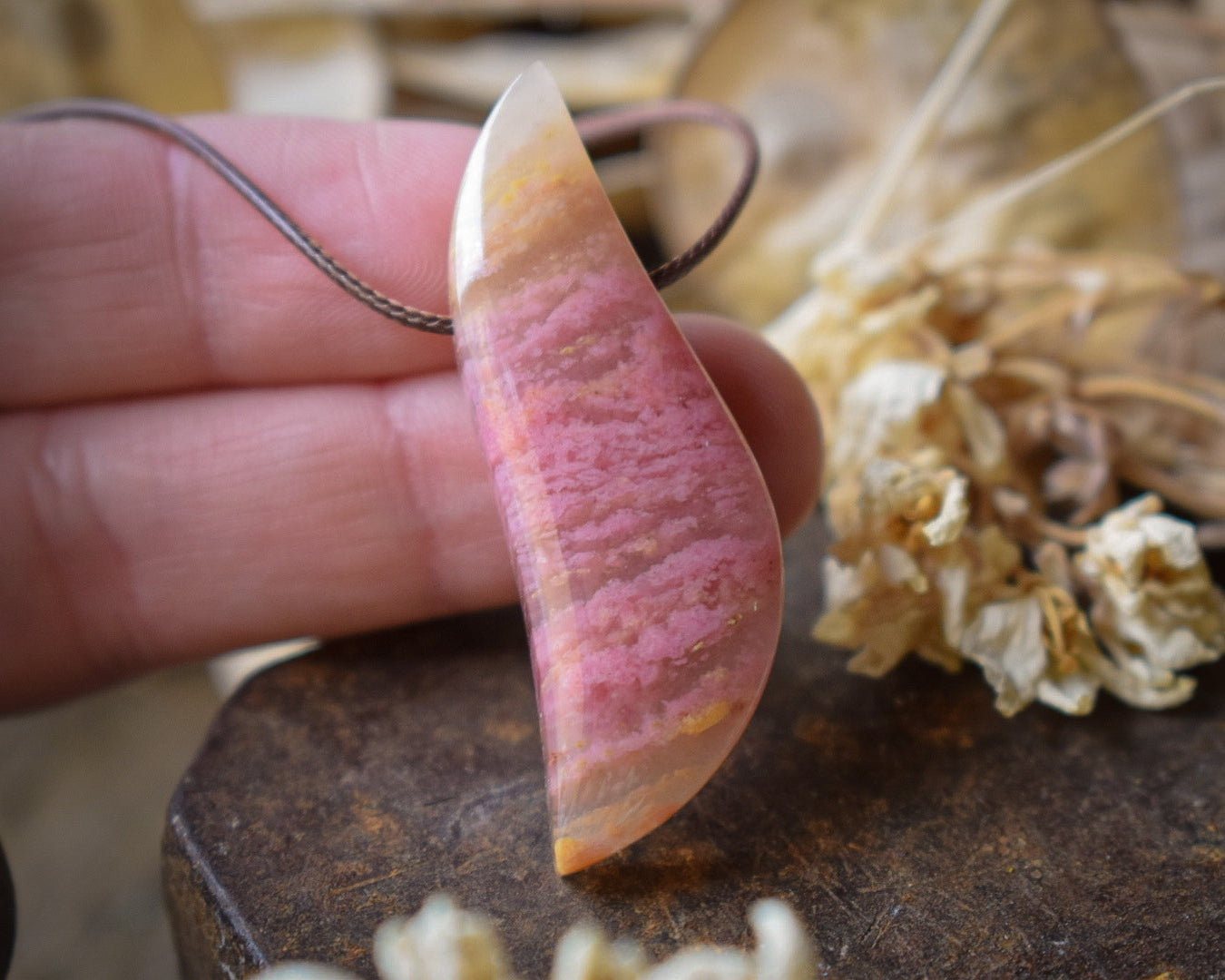 Pendentif Rhodonite — Italie