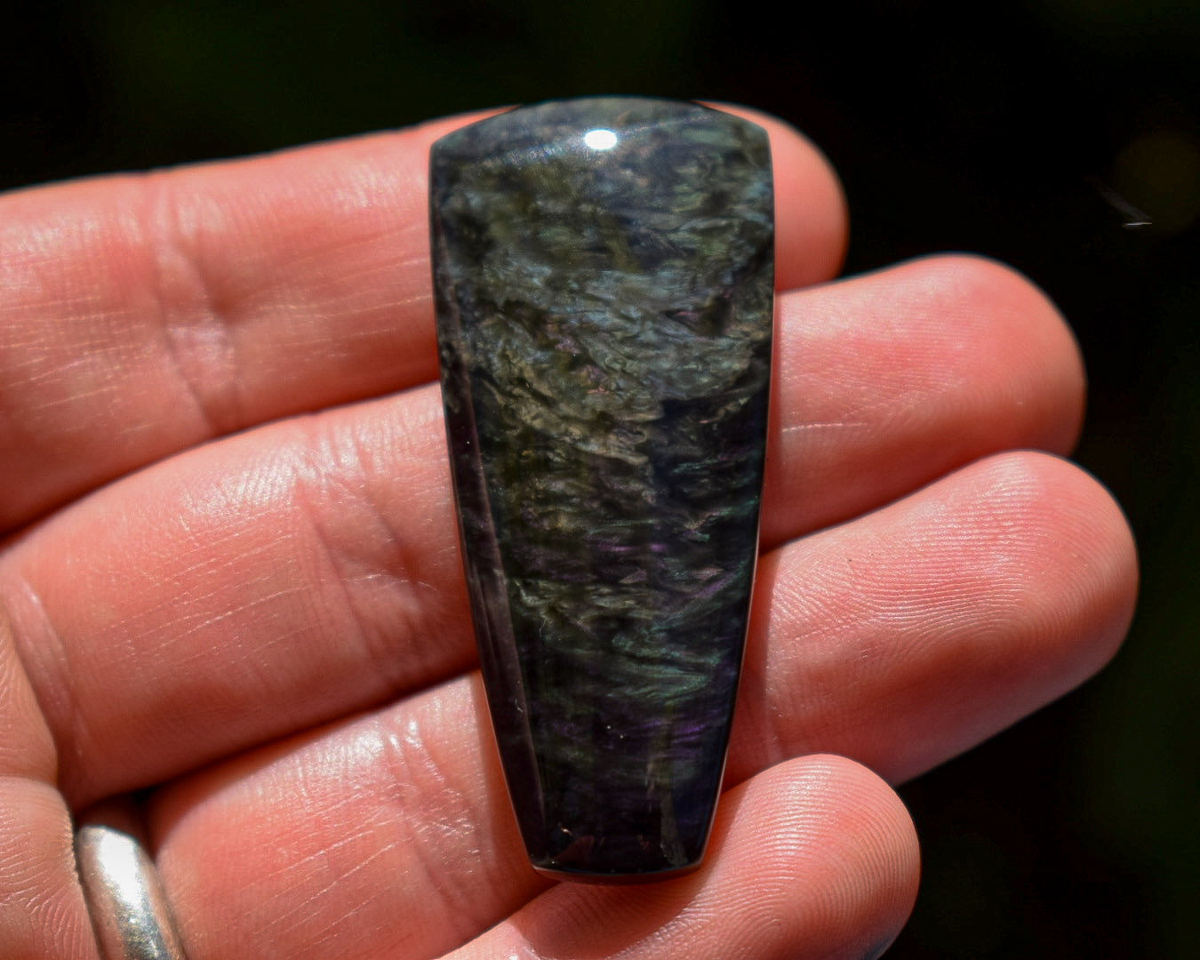 Cabochon Obsidienne Mantahuichol - Mexique