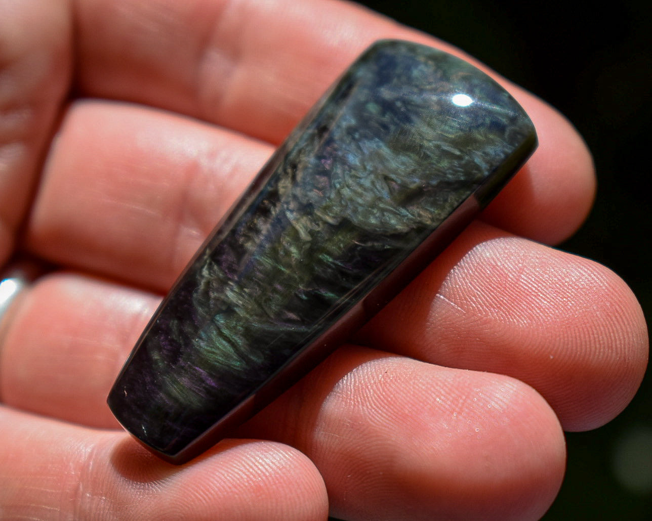 Cabochon Obsidienne Mantahuichol - Mexique