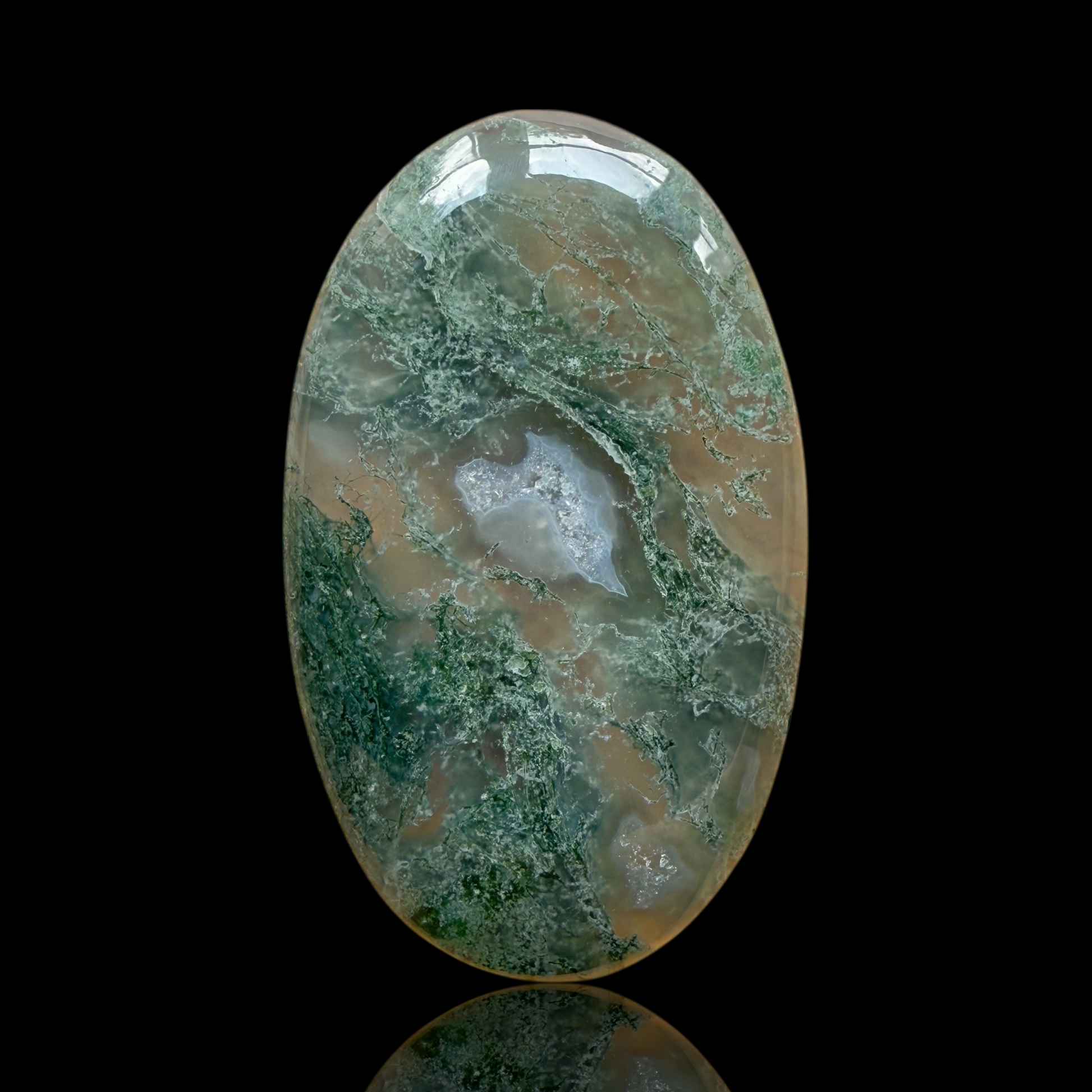 Cabochon Agate Mousse