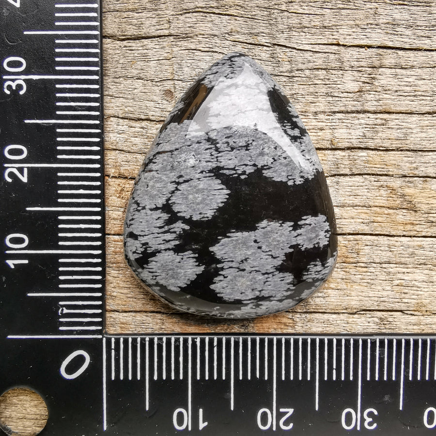 Cabochon Obsidienne Flocon