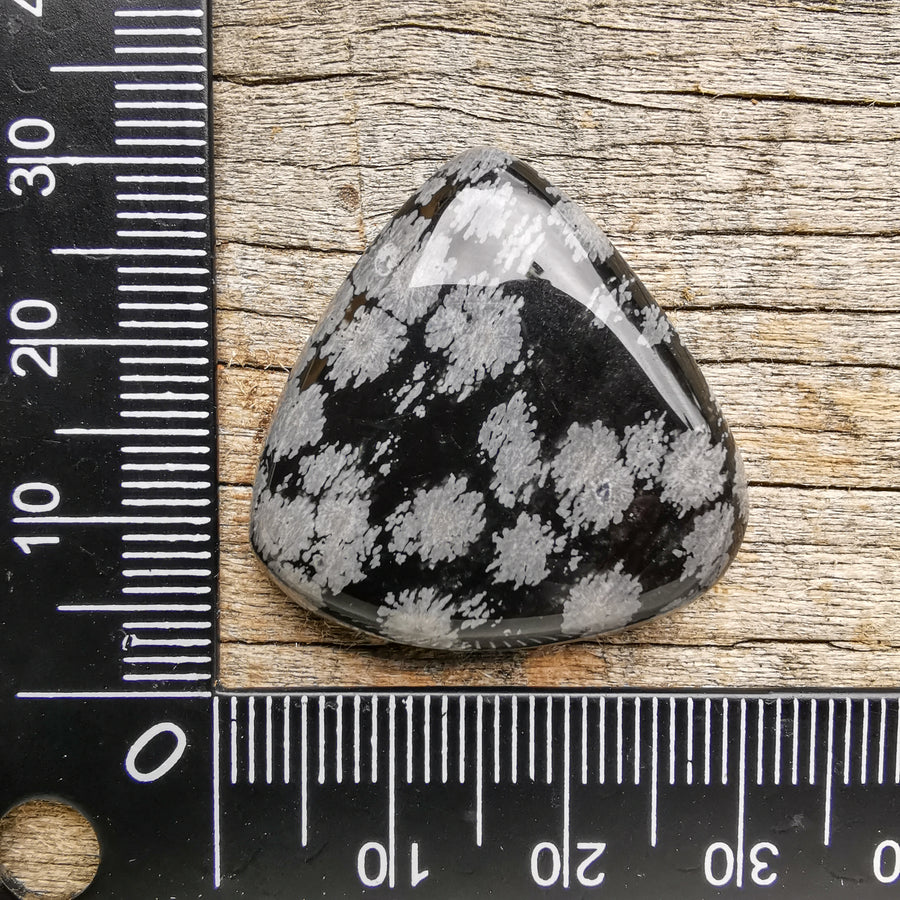 Cabochon Obsidienne Flocon