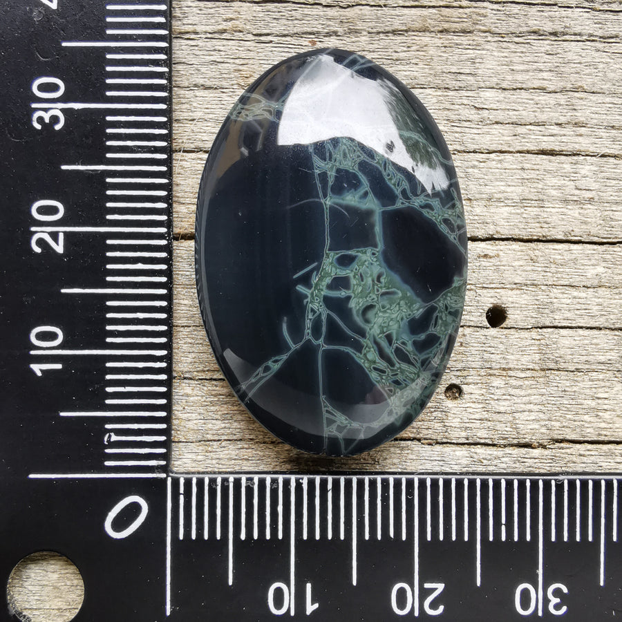 Cabochon Obsidienne Spiderweb