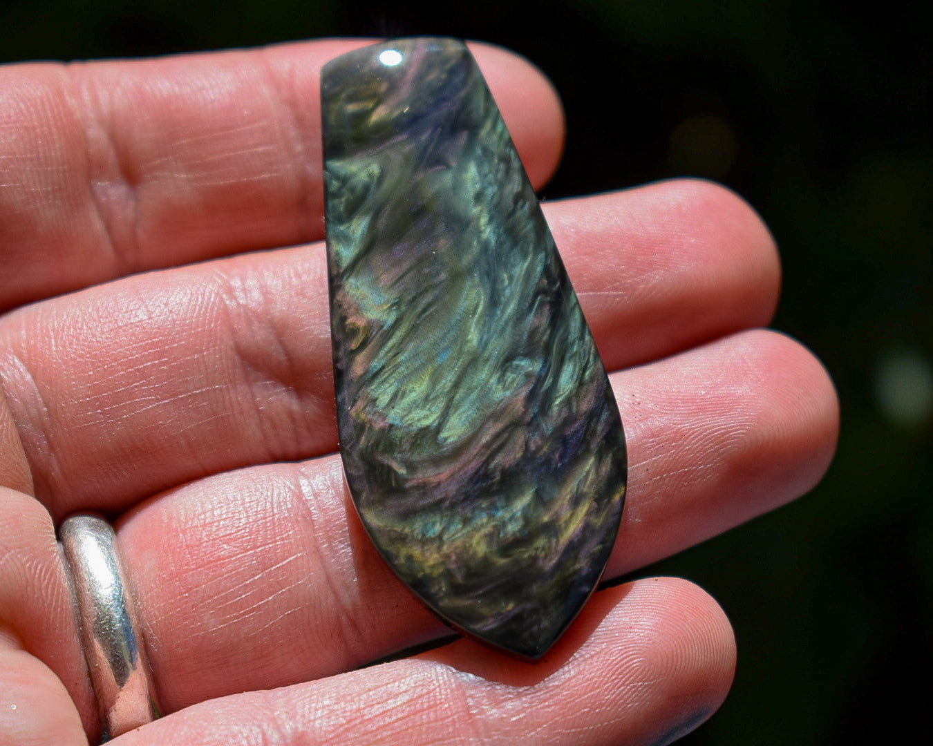 Cabochon Obsidienne Mantahuichol - Mexique