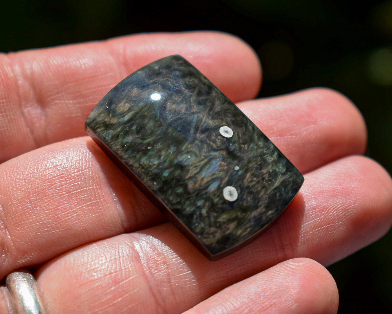 Cabochon Obsidienne Mantahuichol - Mexique