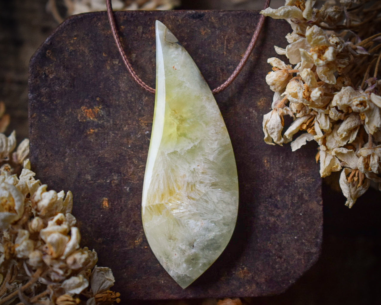 Pendentif Prehnite Wave Hill — Australie