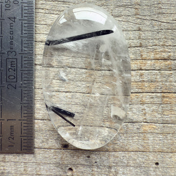 Cabochon Quartz Tourmaline