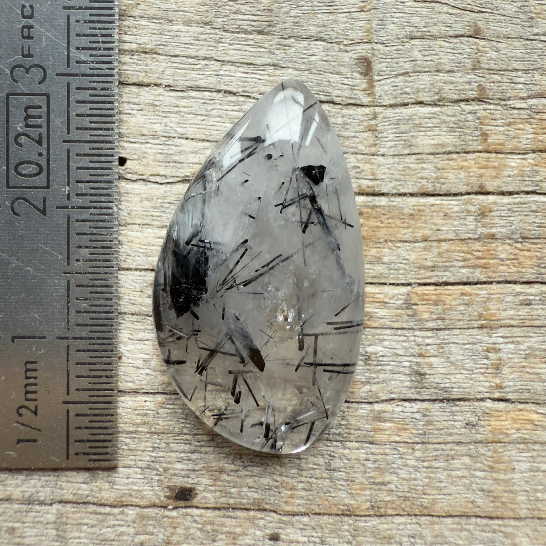 Cabochon Quartz Tourmaline