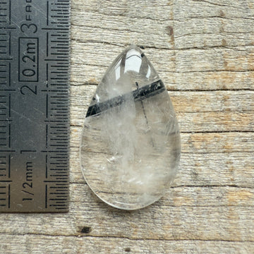 Cabochon Quartz Tourmaline