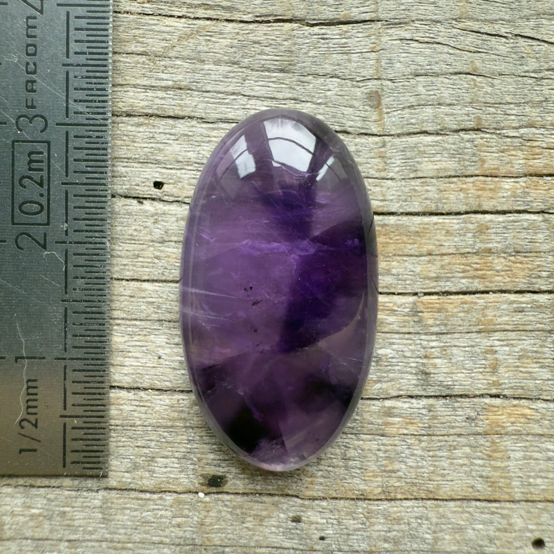 Cabochon Améthyste Trapiche