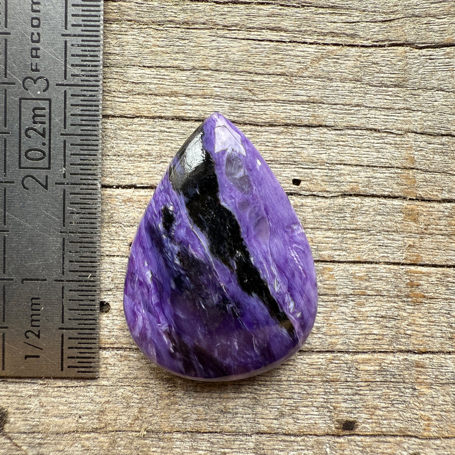 Cabochon Charoïte Aegirine