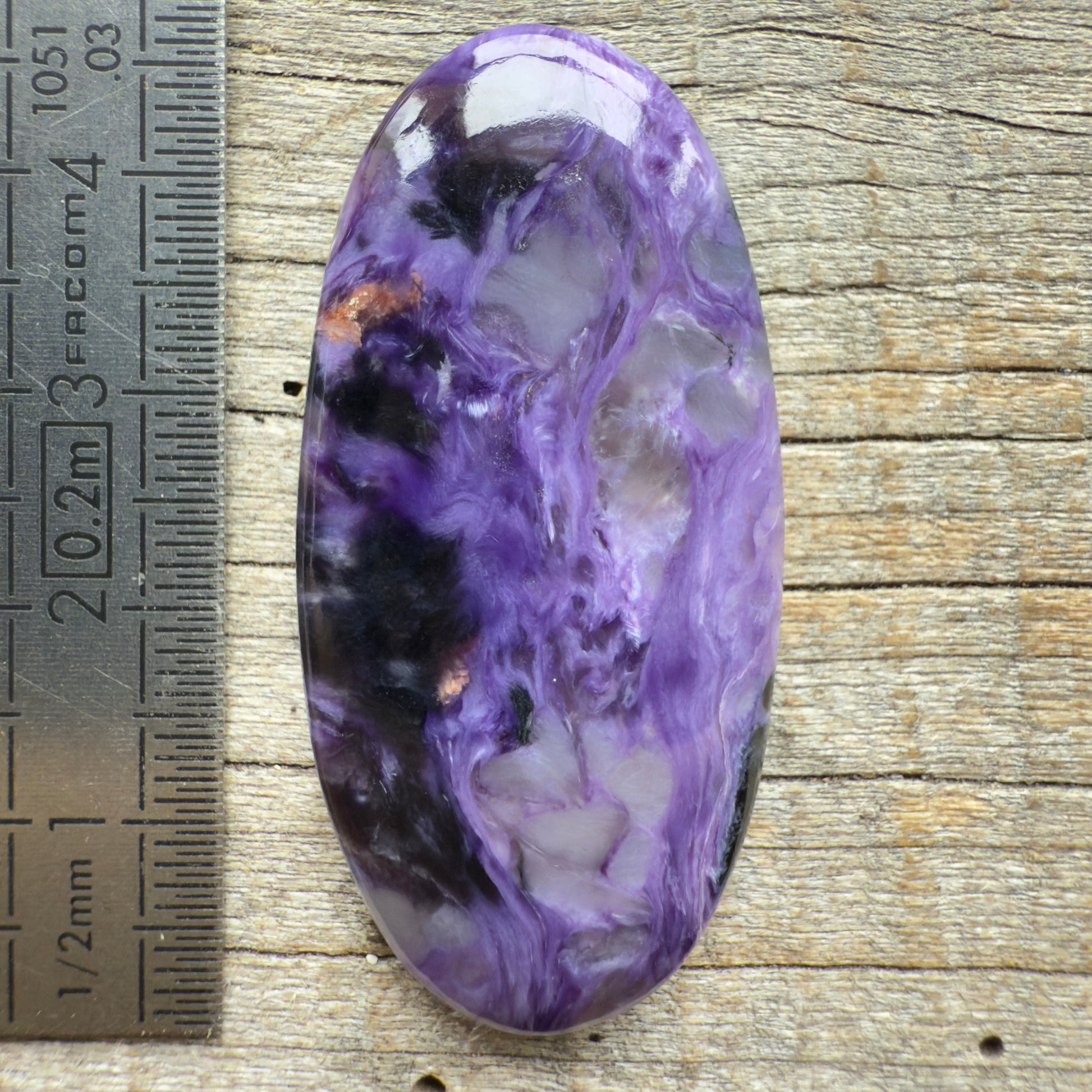 Cabochon Charoïte Aegirine