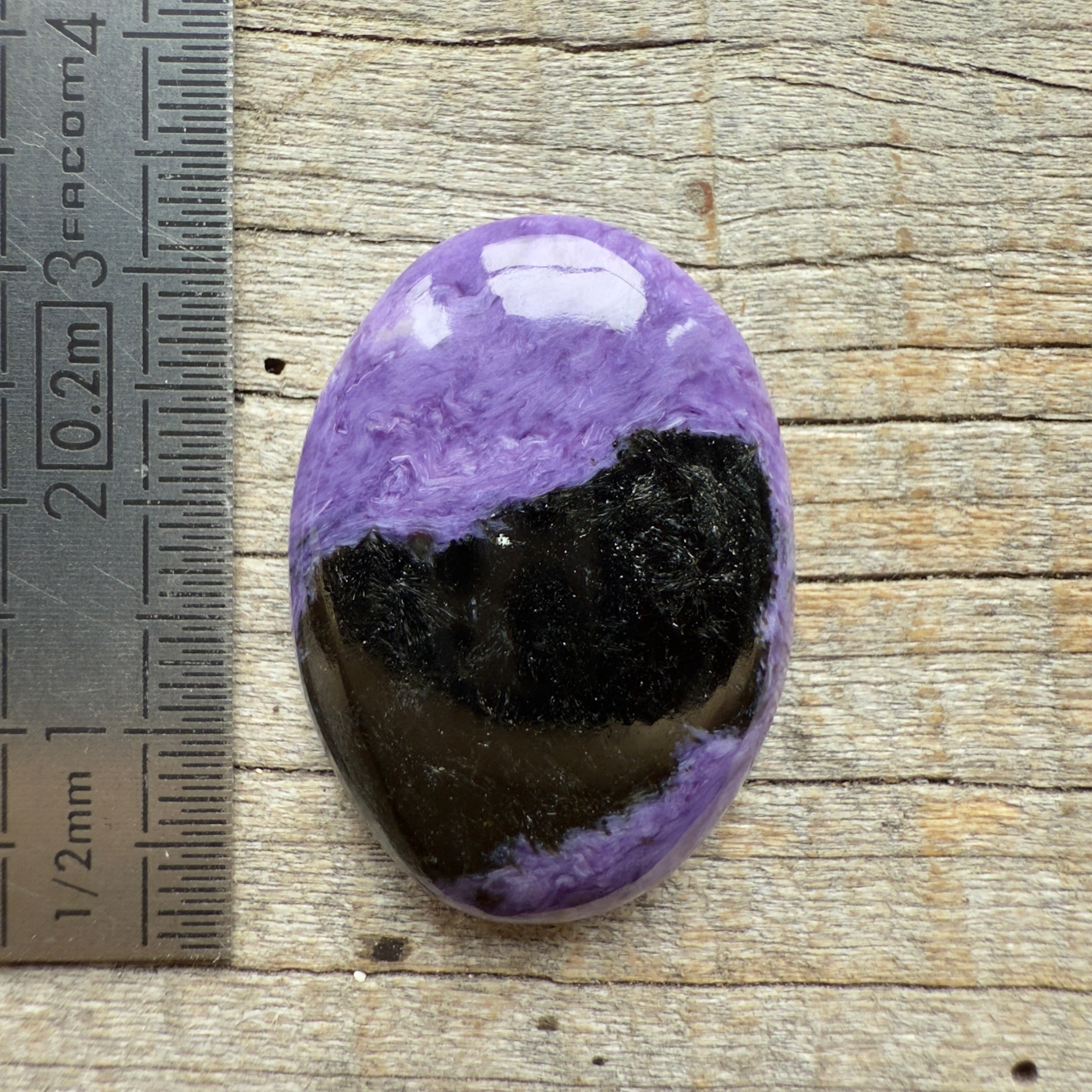 Cabochon Charoïte Aegirine