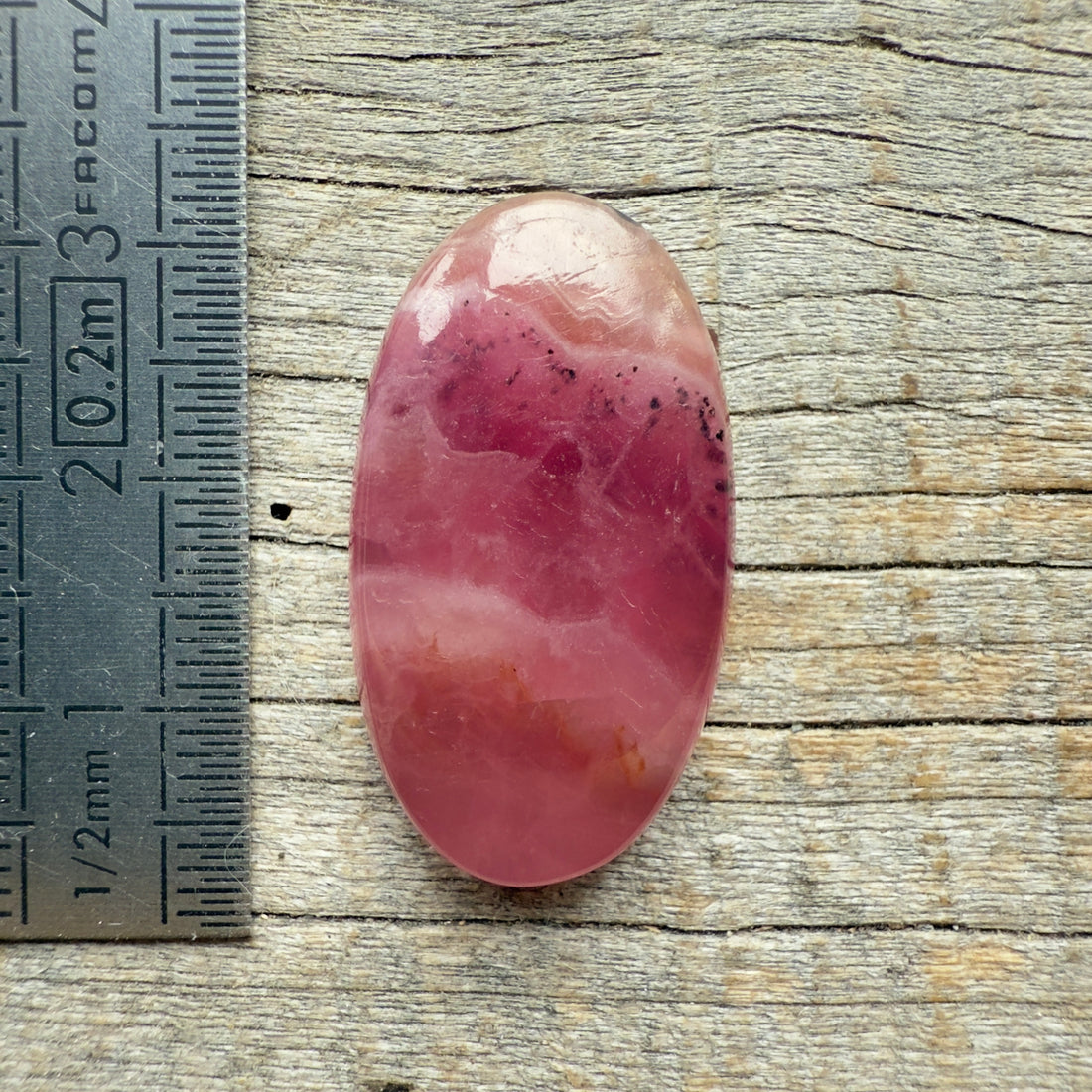 Cabochon Calcite Rose Cobaltifère