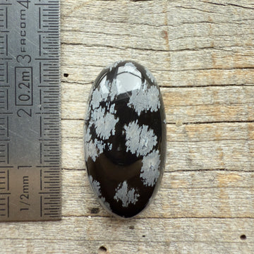 Cabochon Obsidienne Flocon