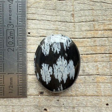 Cabochon Obsidienne Flocon