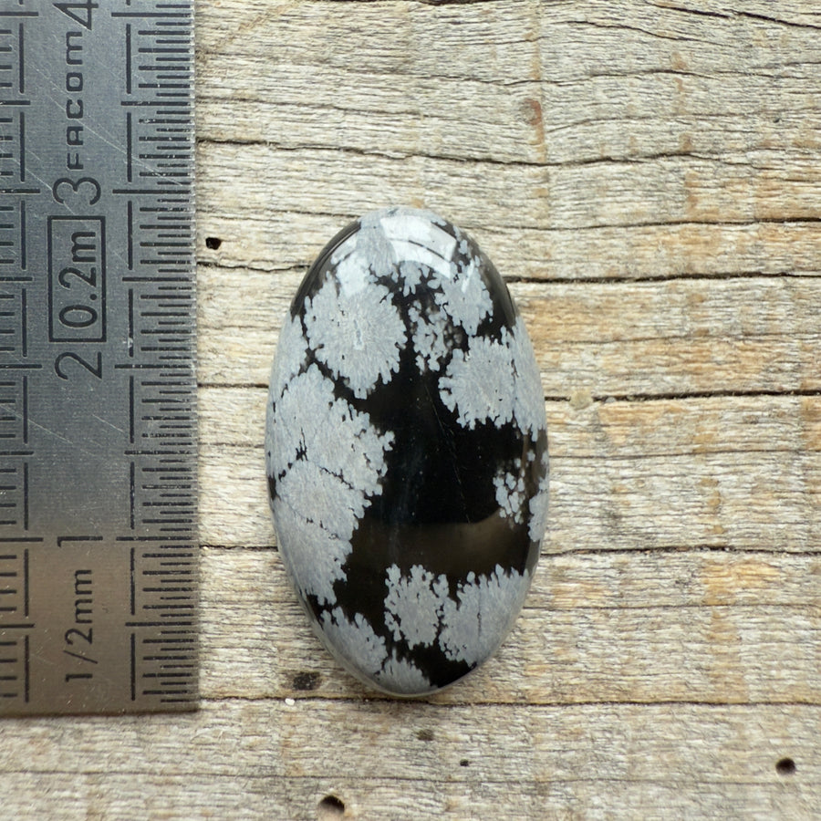 Cabochon Obsidienne Flocon