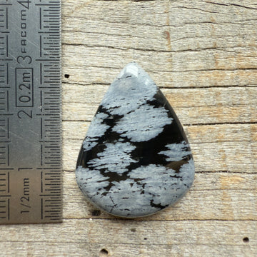 Cabochon Obsidienne Flocon