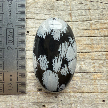 Cabochon Obsidienne Flocon