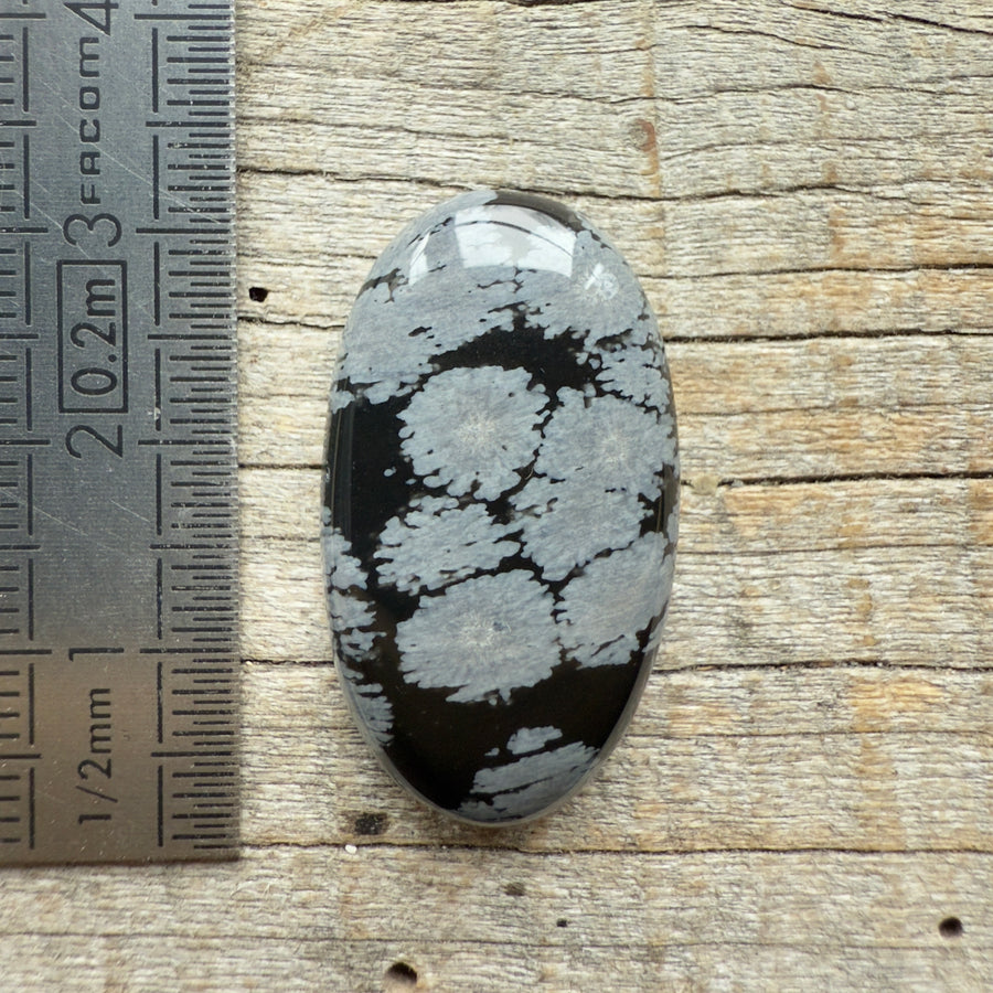 Cabochon Obsidienne Flocon