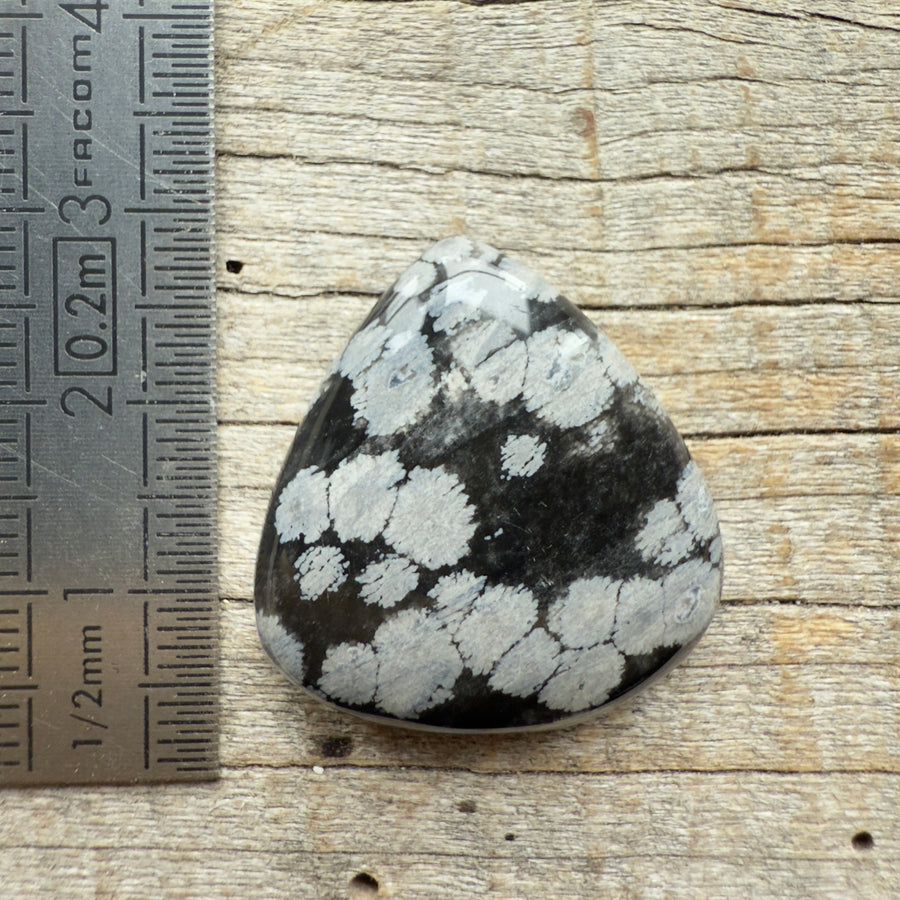 Cabochon Obsidienne Flocon