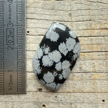 Cabochon Obsidienne Flocon