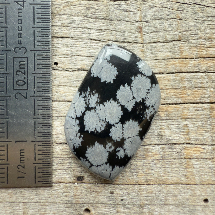 Cabochon Obsidienne Flocon