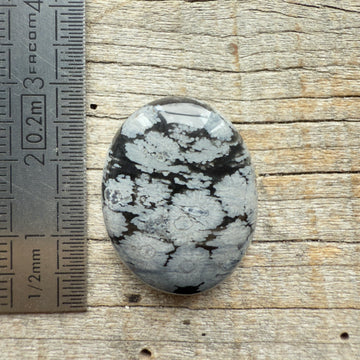 Cabochon Obsidienne Flocon