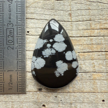 Cabochon Obsidienne Flocon