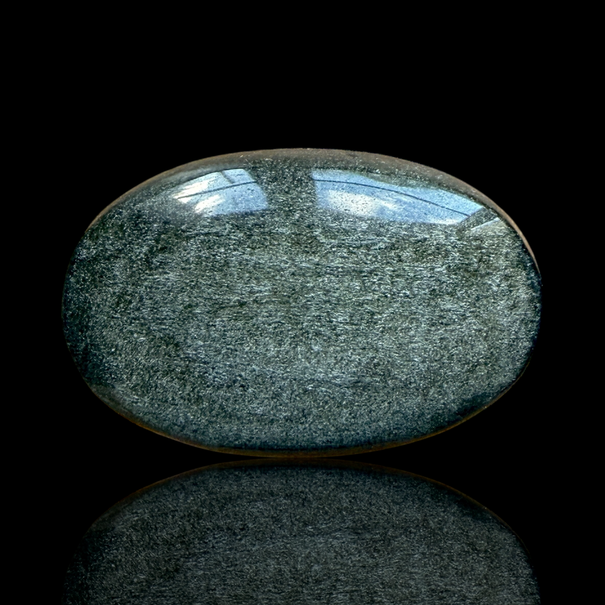 Cabochon Obsidienne Dorée