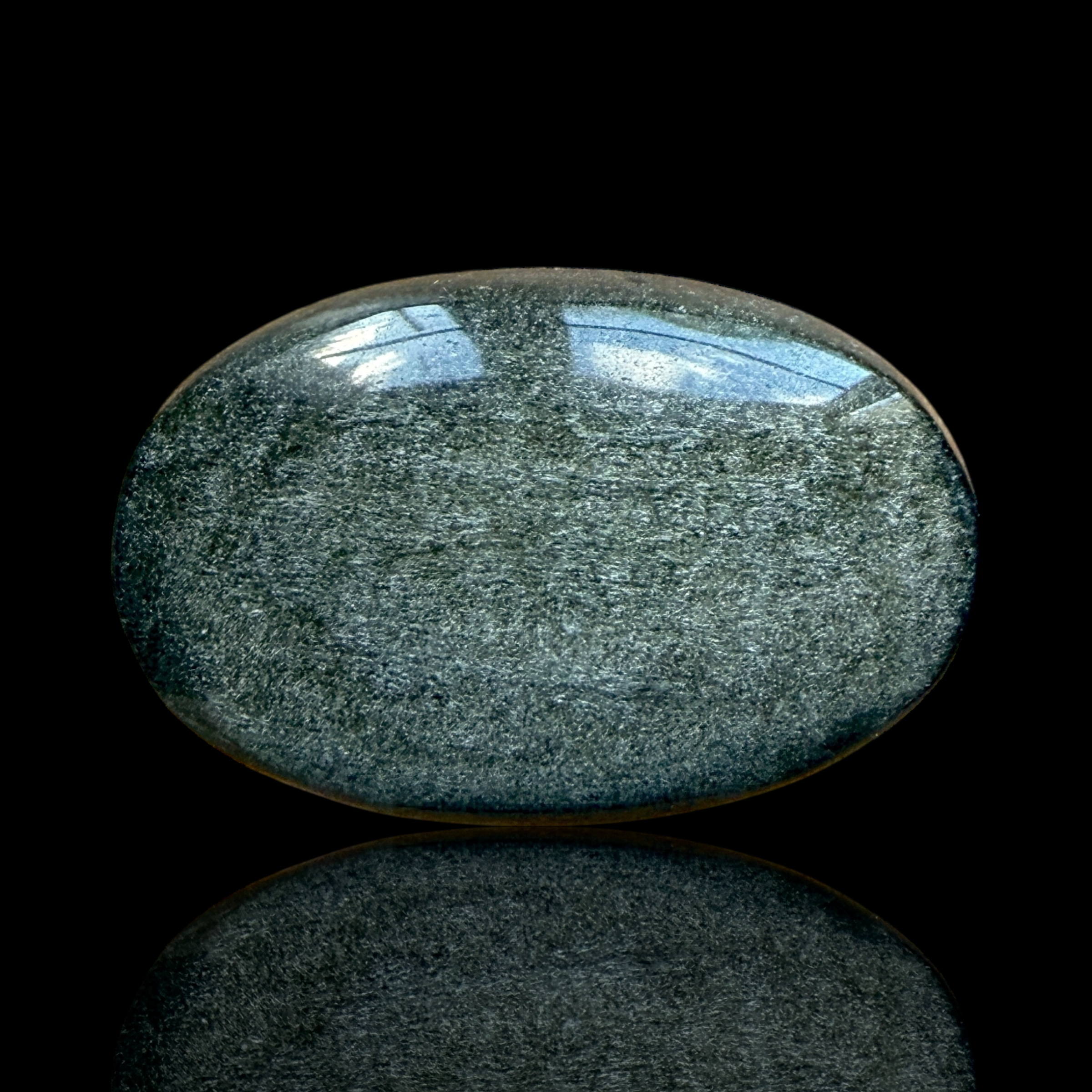 Cabochon Obsidienne Dorée