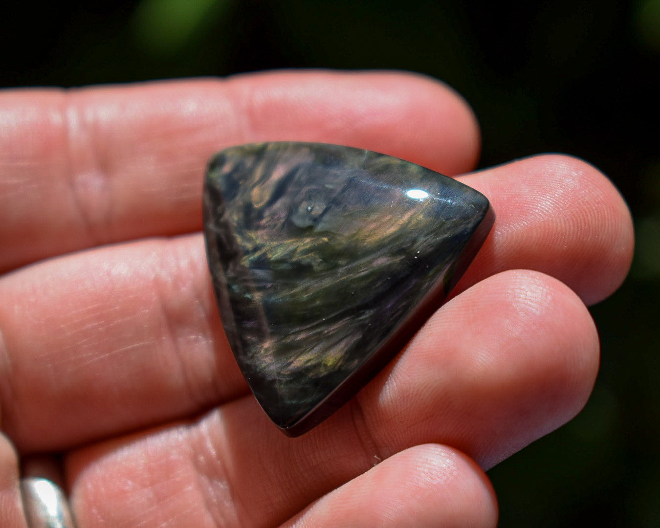 Cabochon Obsidienne Mantahuichol - Mexique