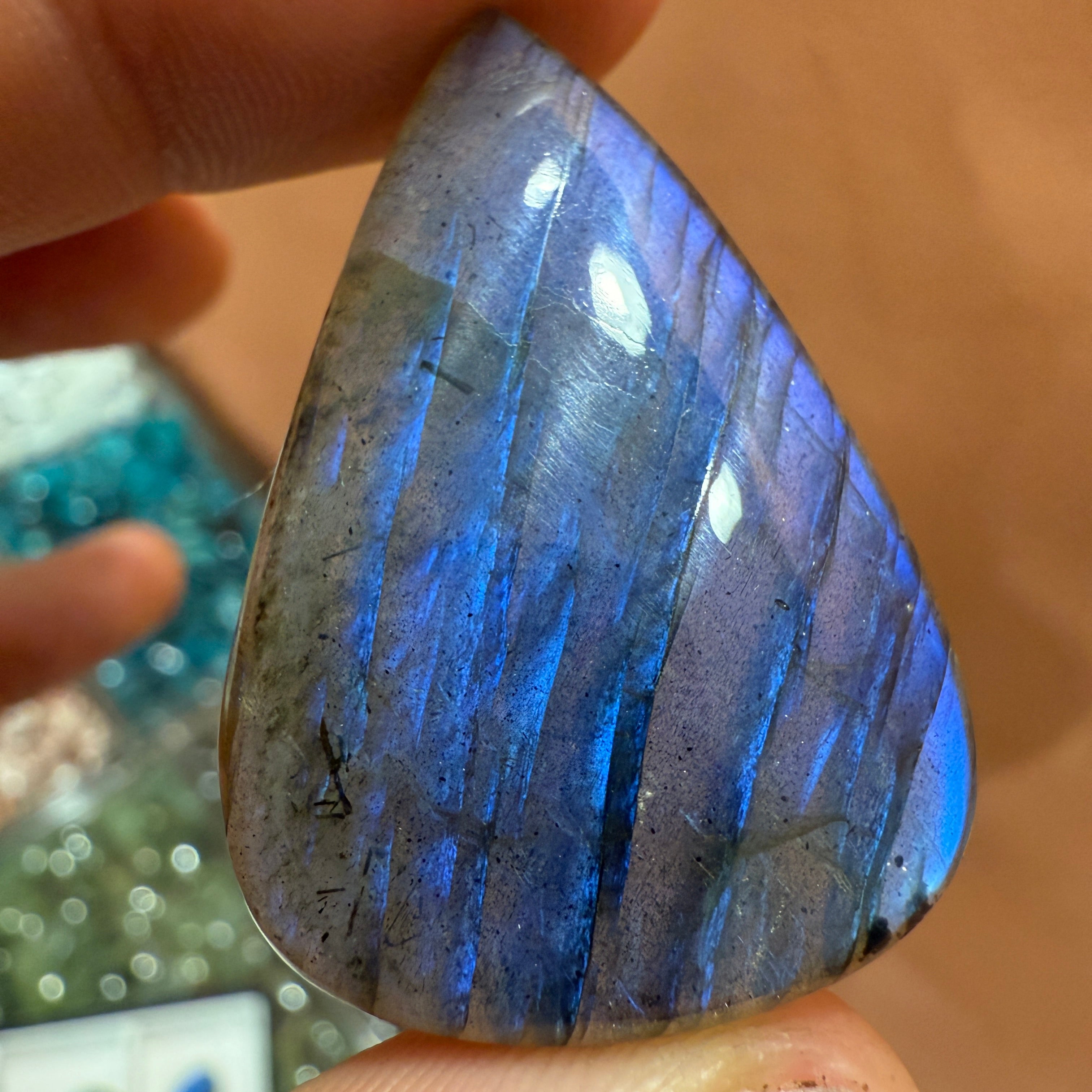 Cabochon Labradorite Bleue