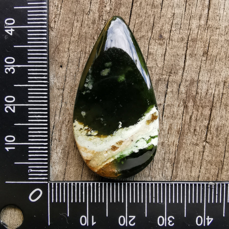 Cabochon Calcédoine Chrome