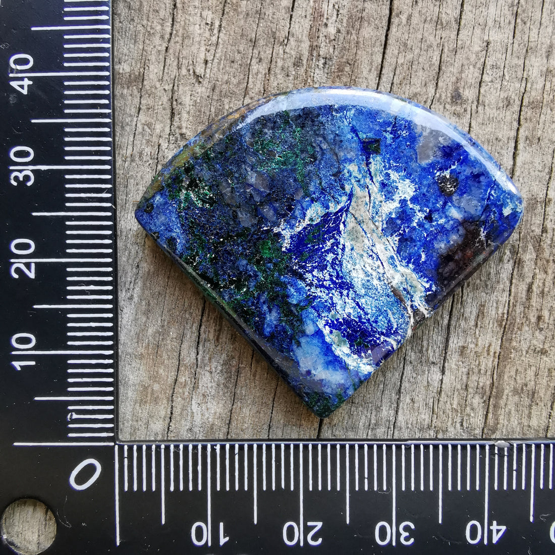 Cabochon Azurite Malachite Blue Bird