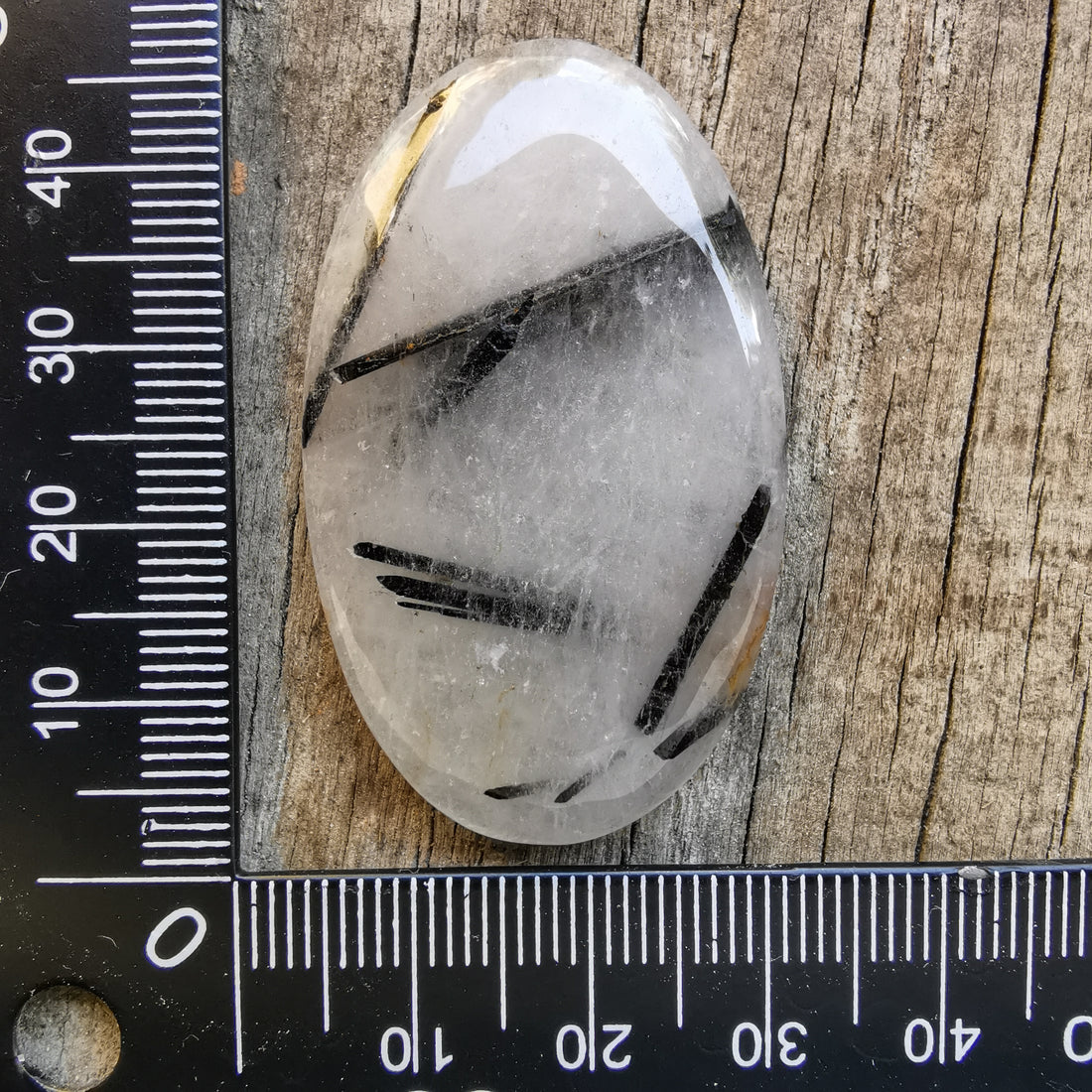 Cabochon Quartz Tourmaline Noire