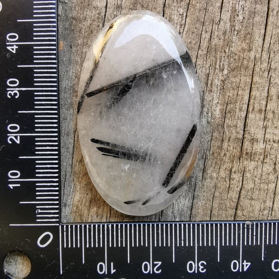 Cabochon Quartz Tourmaline Noire