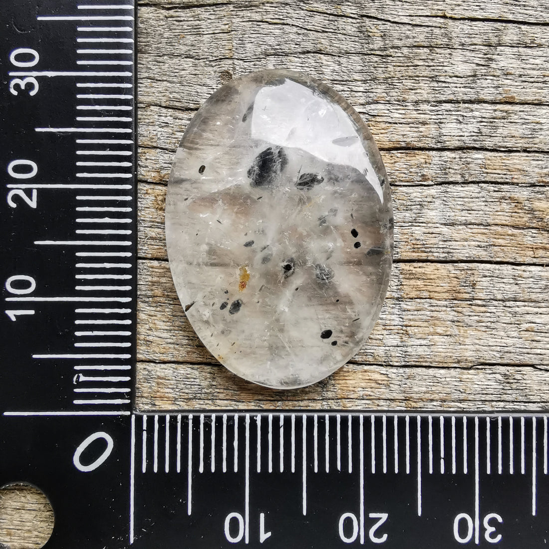 Cabochon Quartz à Hematite