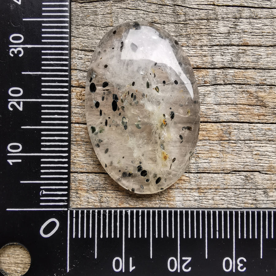 Cabochon Quartz à Hematite