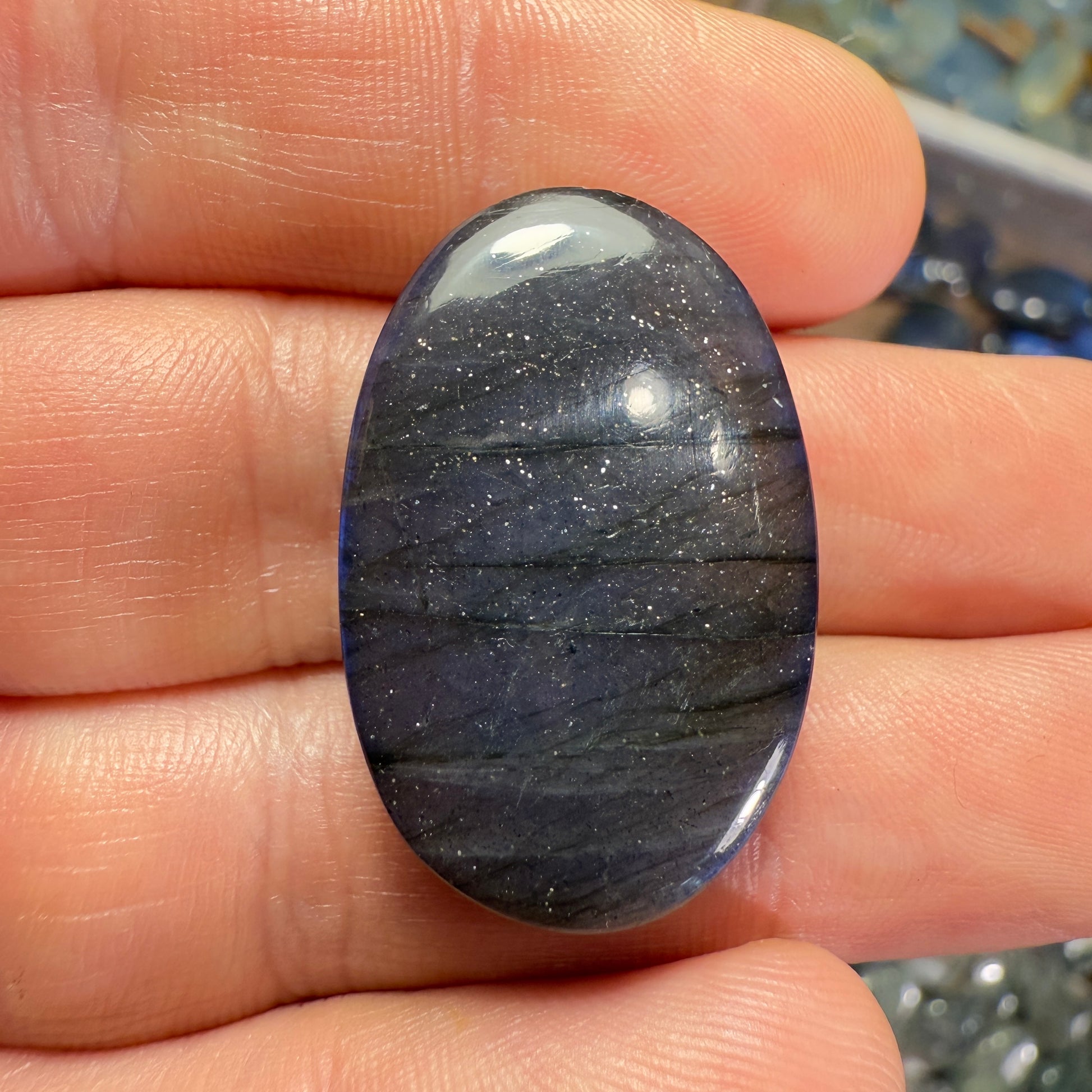 Cabochon Labradorite Bleue