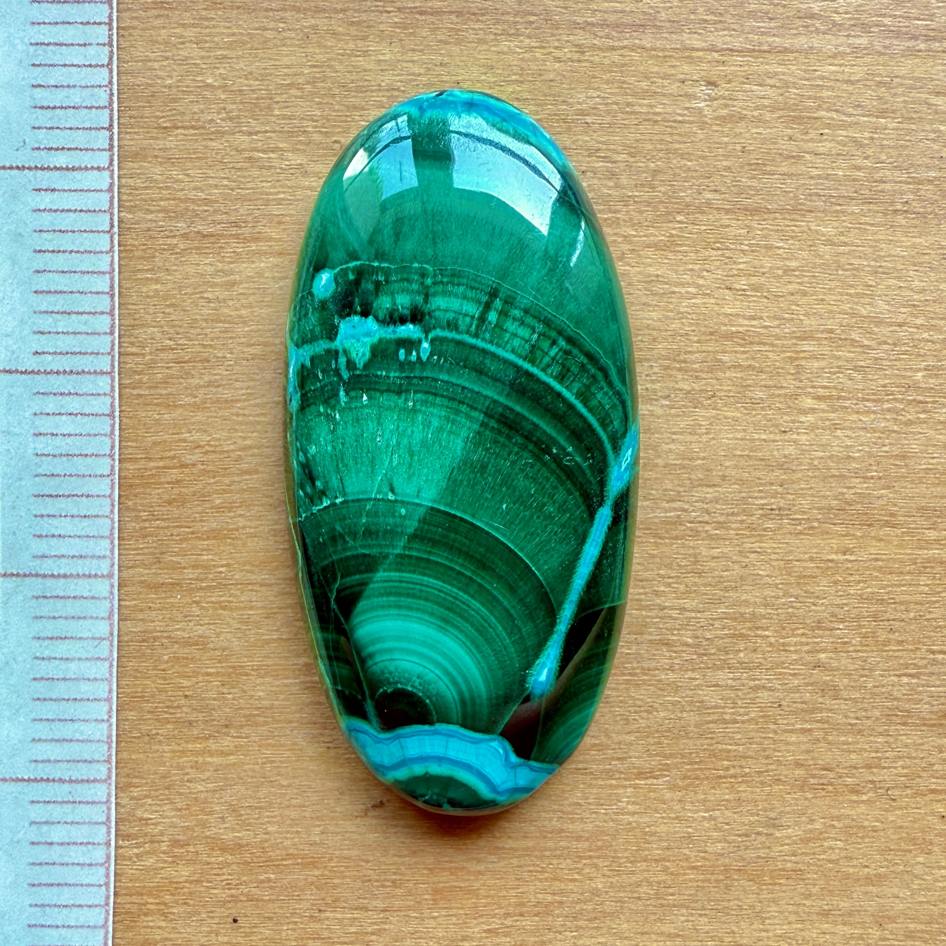 Cabochon Malachite Chrysocolle