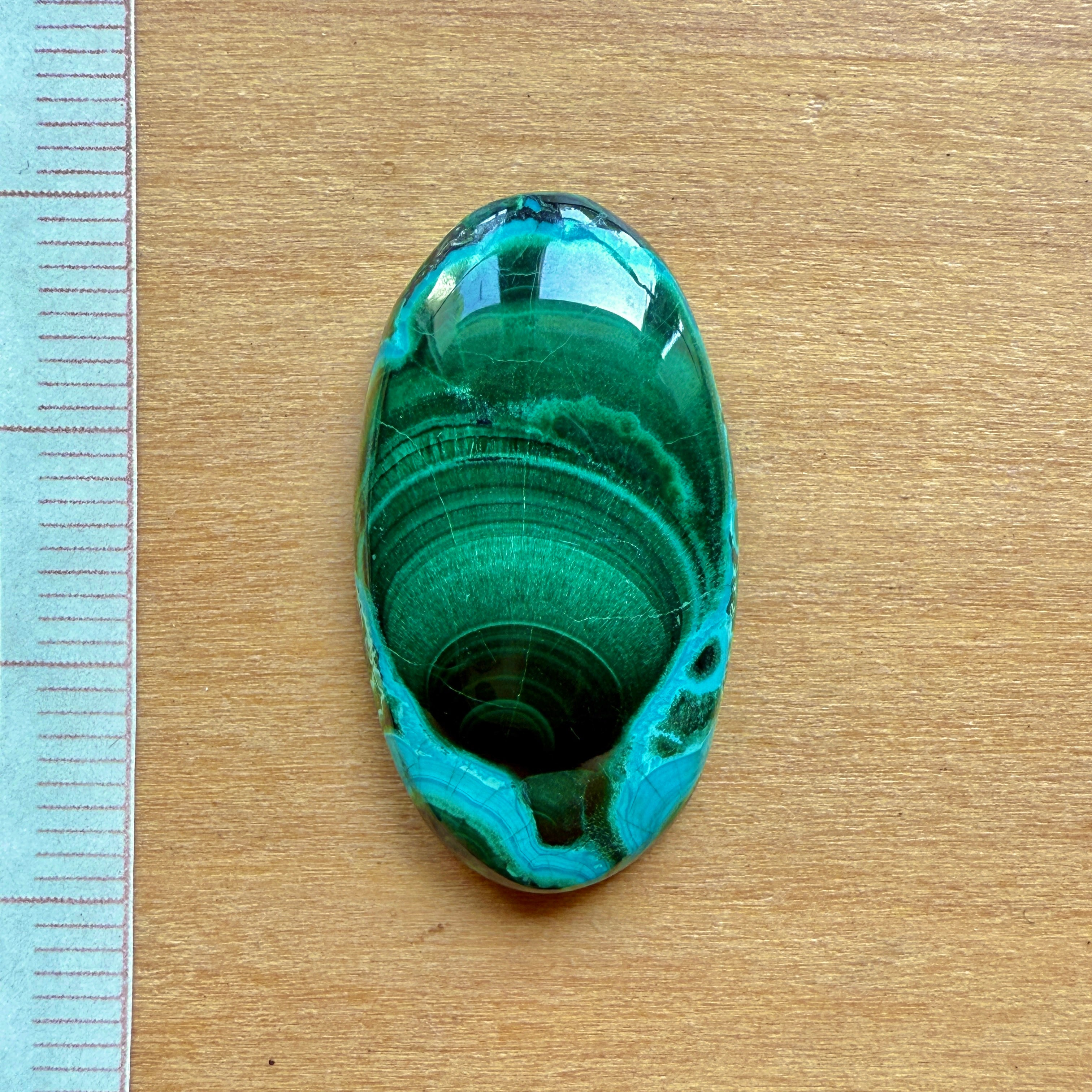 Cabochon Malachite Chrysocolle