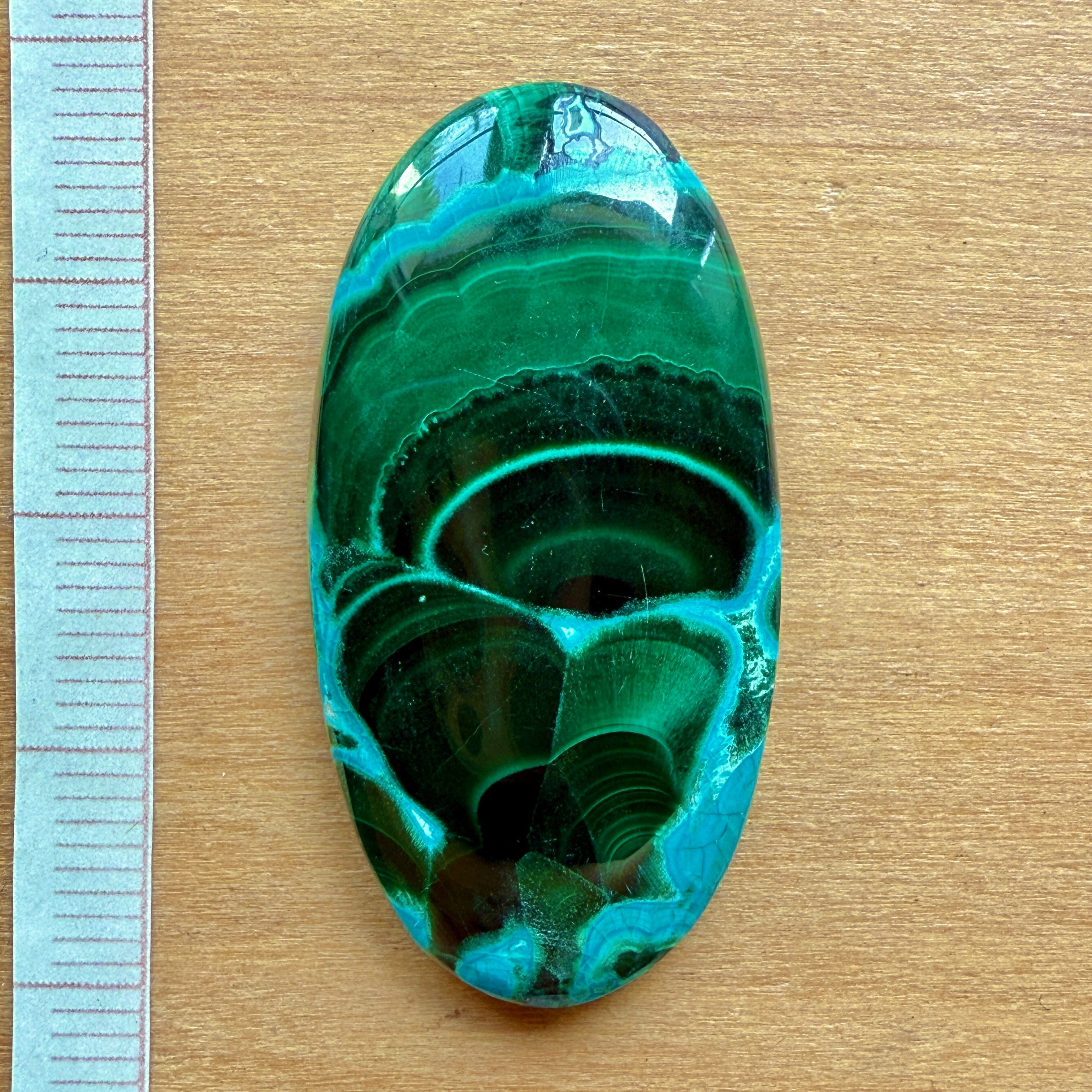 Cabochon Malachite Chrysocolle