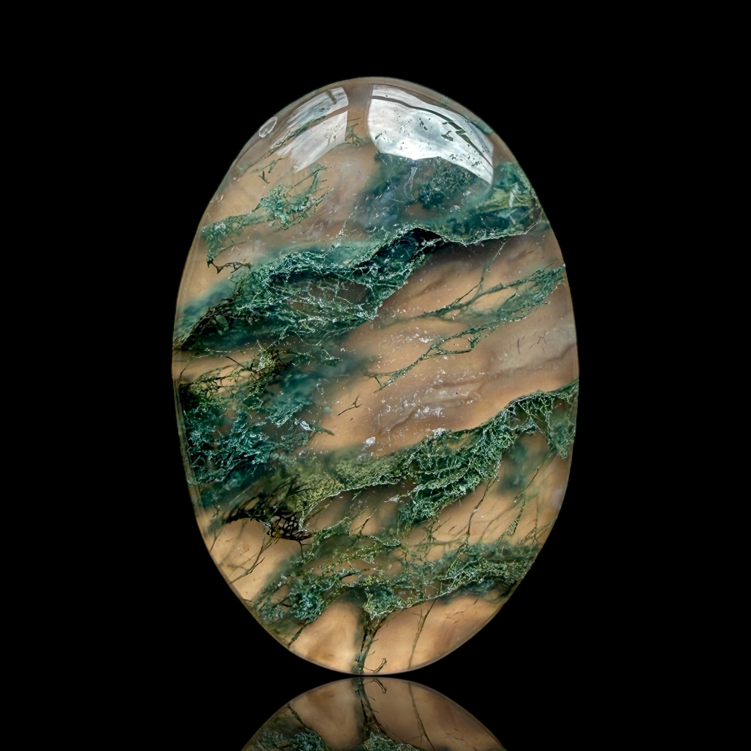 Cabochon Agate Mousse