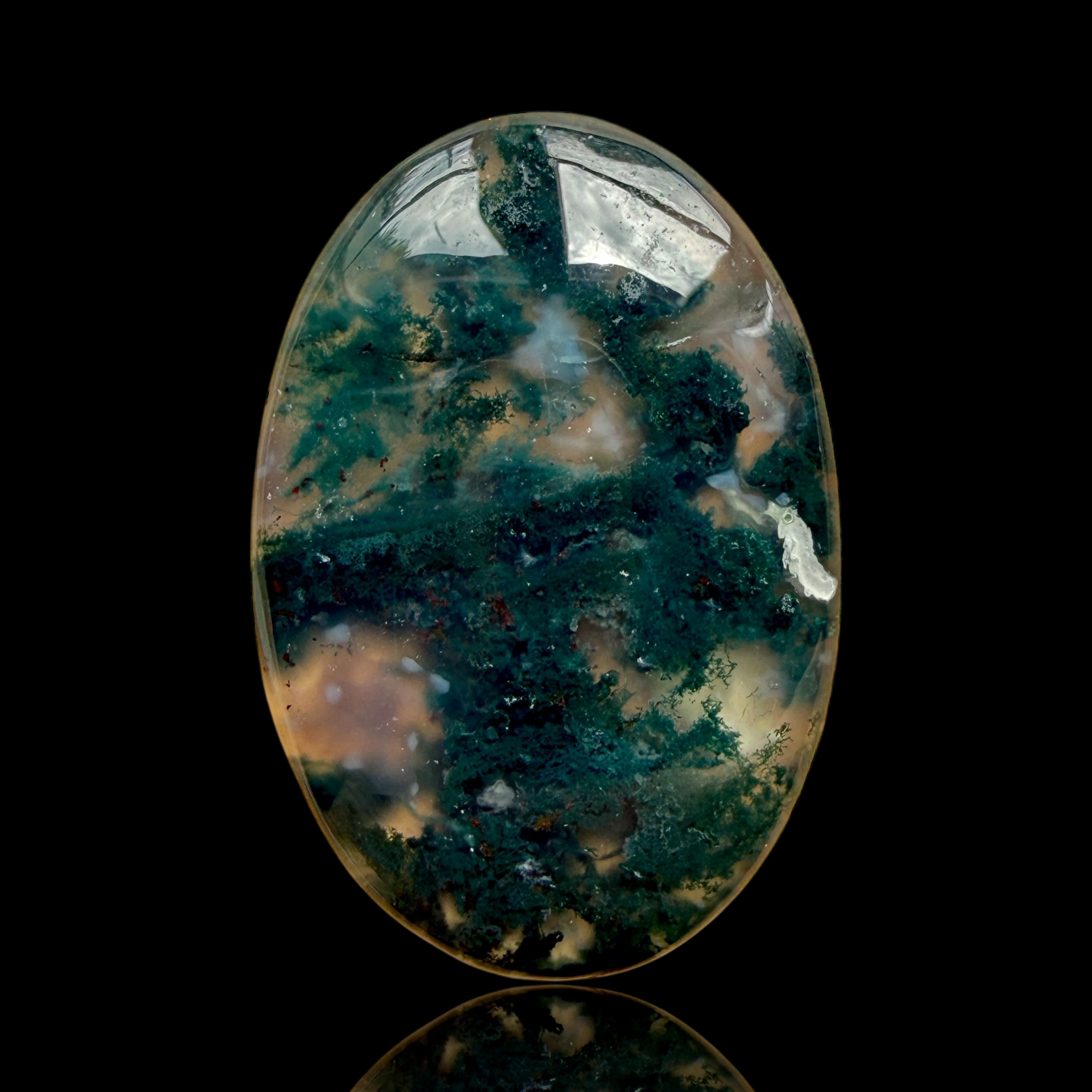 Cabochon Agate Mousse