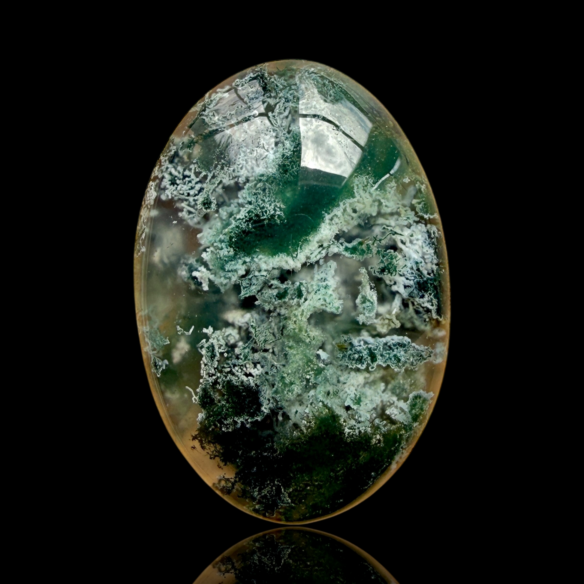 Cabochon Agate Mousse