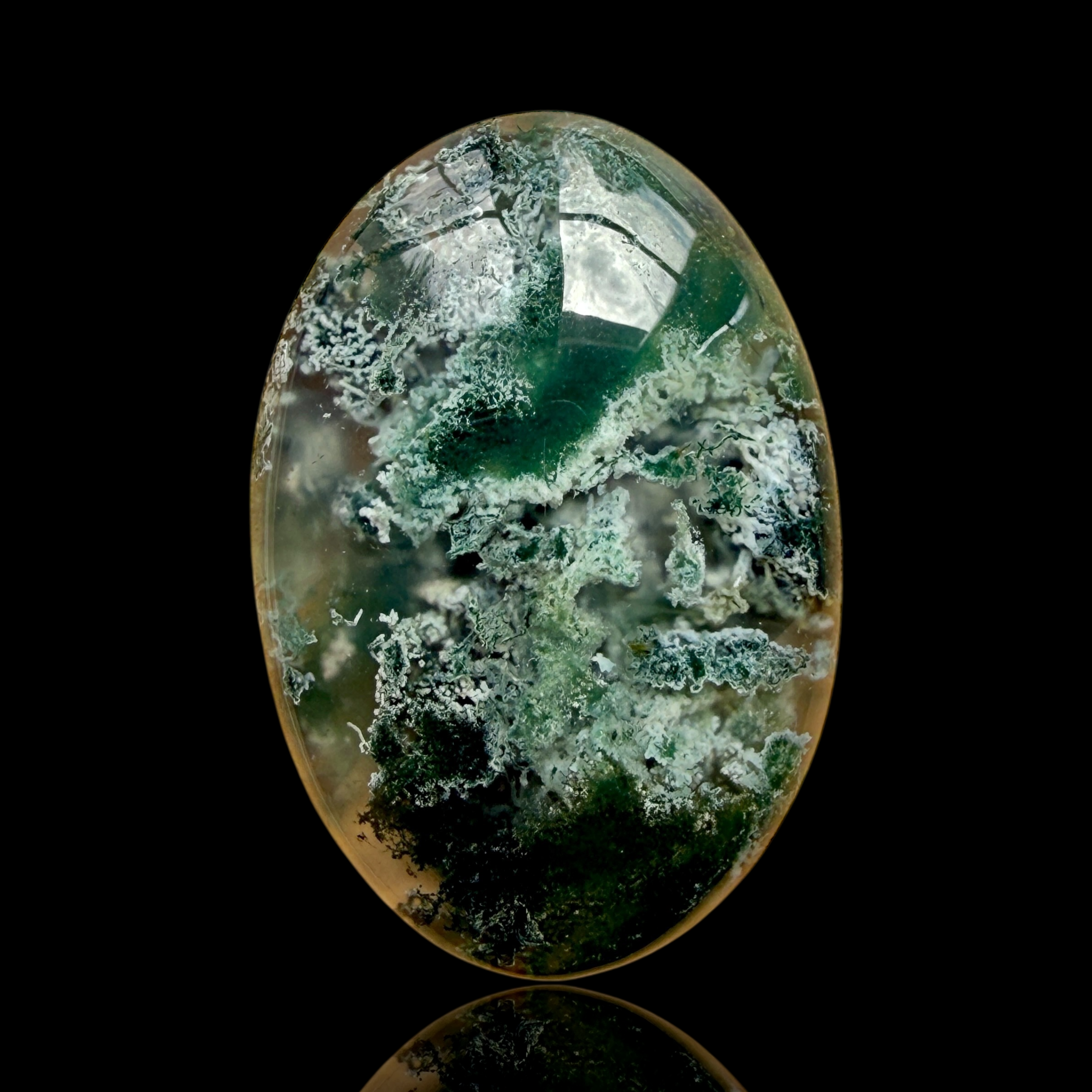 Cabochon Agate Mousse